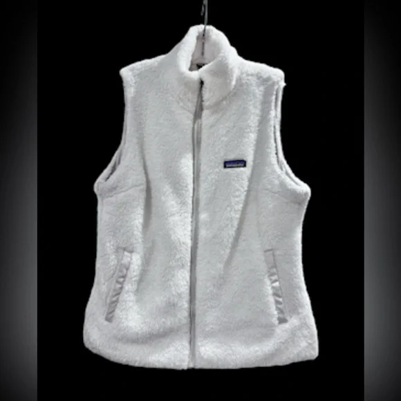 PATAGONIA White fur vest women’s size xl fleece jacket - Picture 8 of 17